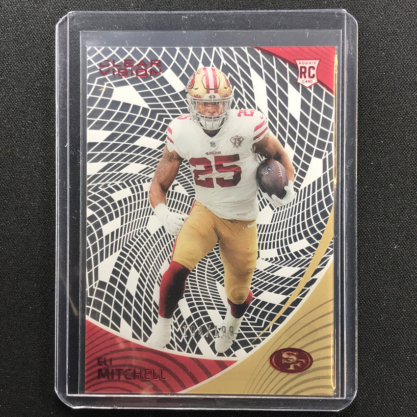 2021 Chronicles Eli Mitchell Clear Vision Rookie Red 194/199