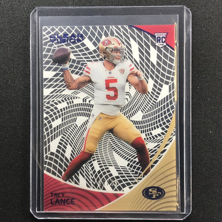2021 Chronicles Trey Lance Clear Vision Rookie Blue 66/99
