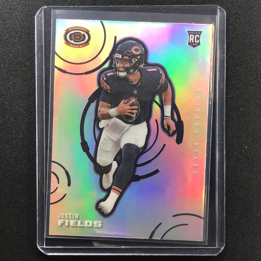 2021 Chronicles Justin Fields Dynagon Rookie Silver Prizm No 3