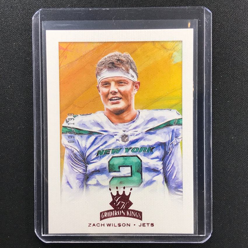 2021 Chronicles Zach Wilson Gridiron Kings Rookie Red 98/199