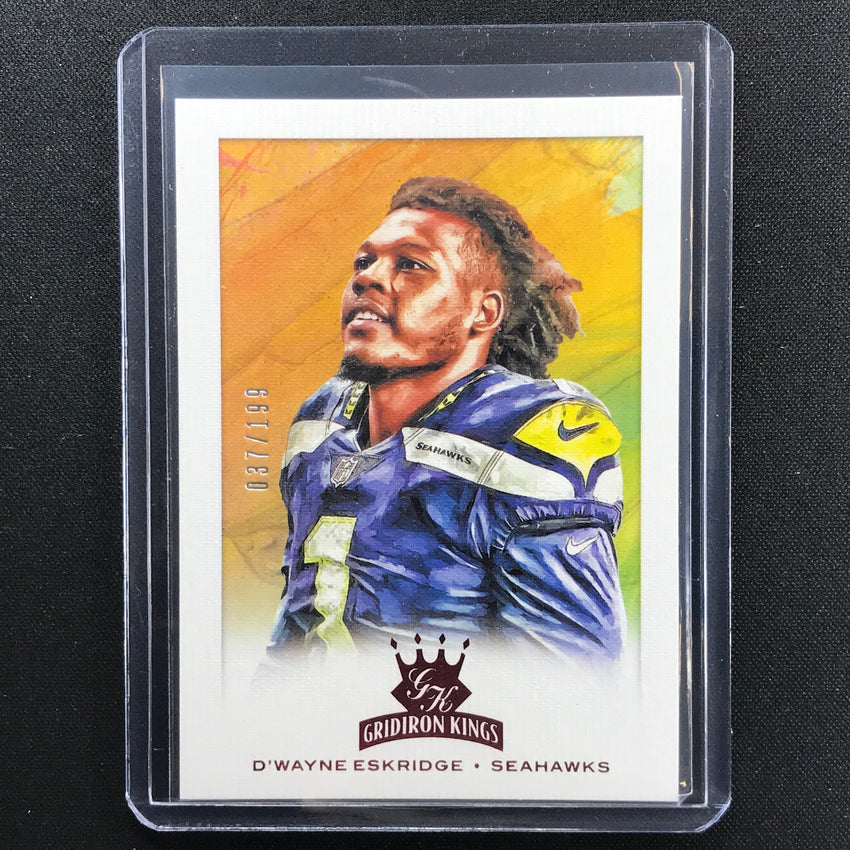 2021 Chronicles Dwayne Eskridge Gridiron Kings Rookie Red 37/199