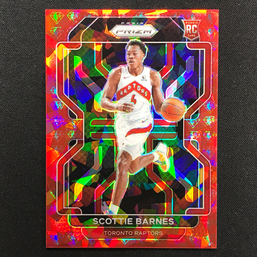 2021-22 Prizm Scottie Barnes Rookie Nba 75th Diamond Cracked Ice 61/75