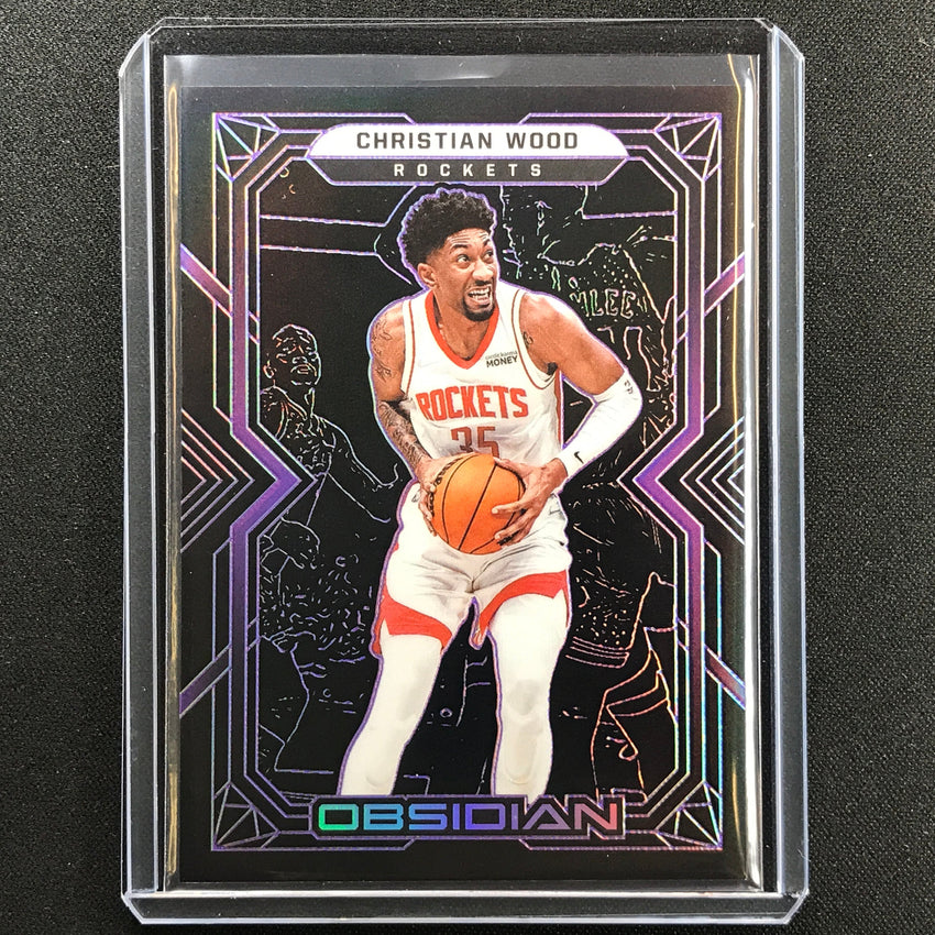 2021-22 Obsidian Christian Wood Electric Etch Purple 98/99