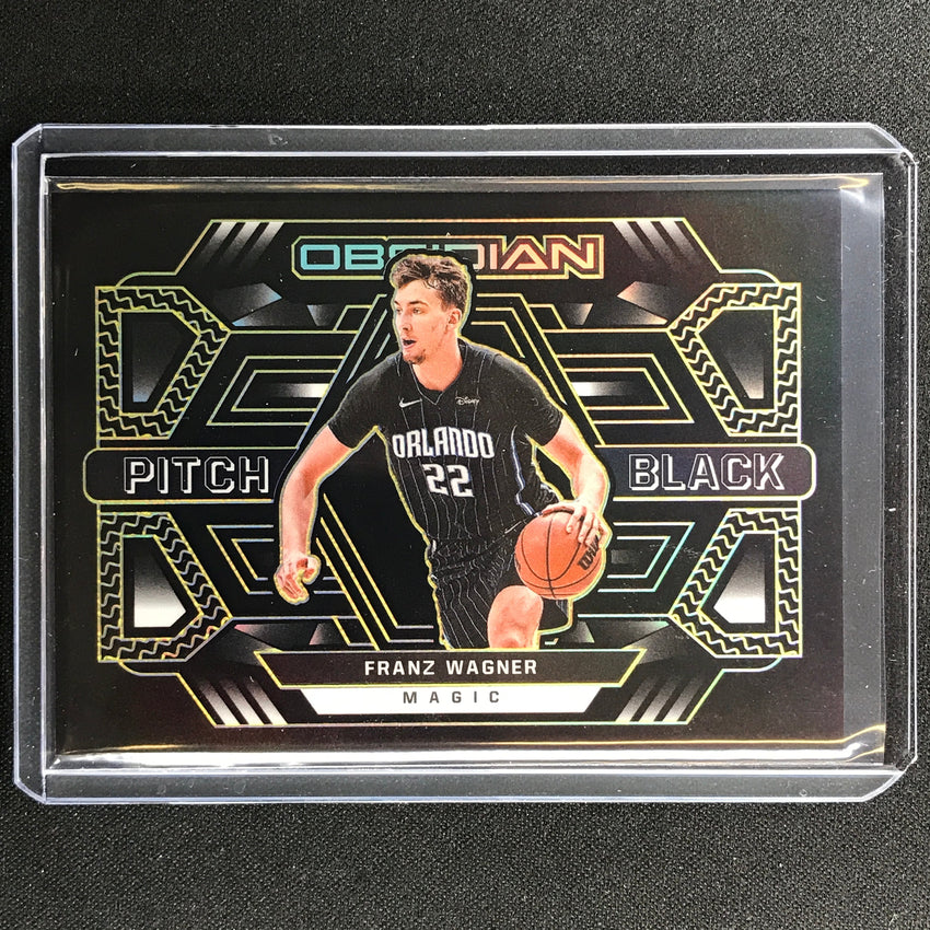 2021-22 Obsidian Franz Wagner Rookie Pitch Black Electric Etch Yellow 5/10