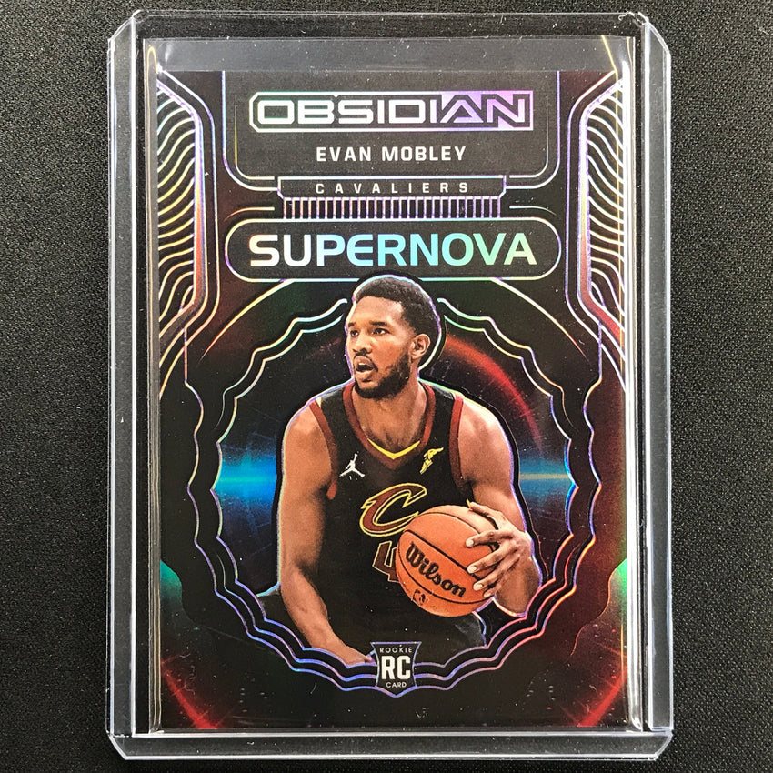 2021-22 Obsidian Evan Mobley Rookie Supernova Electric Etch Purple 69/75