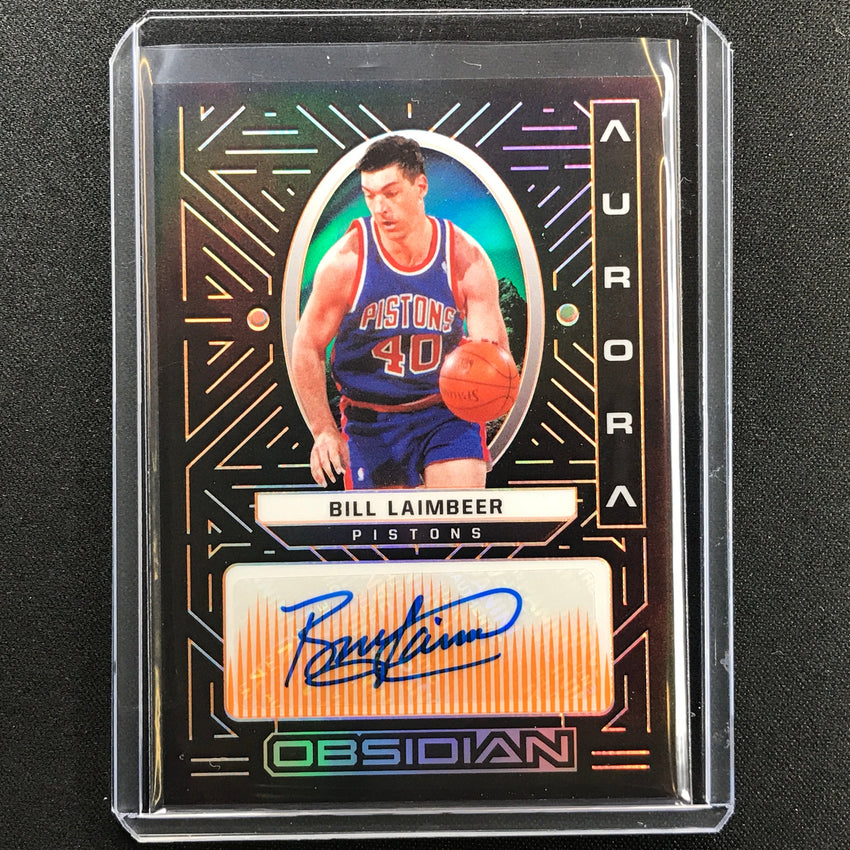2021-22 Obsidian Bill Laimbeer Aurora Auto Electric Etch Orange 15/50