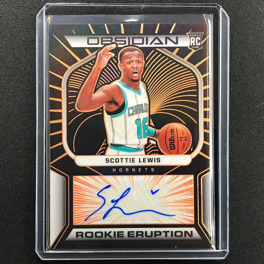 2021-22 Obsidian Scottie Lewis Rookie Eruption Signatures Auto Orange 26/50