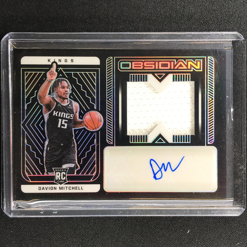2021-22 Obsidian Davion Mitchell Rookie Jersey Autographs 4/99