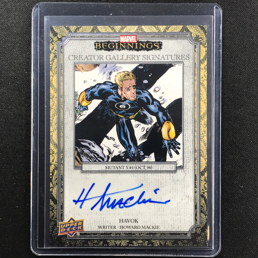 2022 Marvel Beginnings Vol. 2 Series 1 Havok - Howard Mackie Auto No Hm