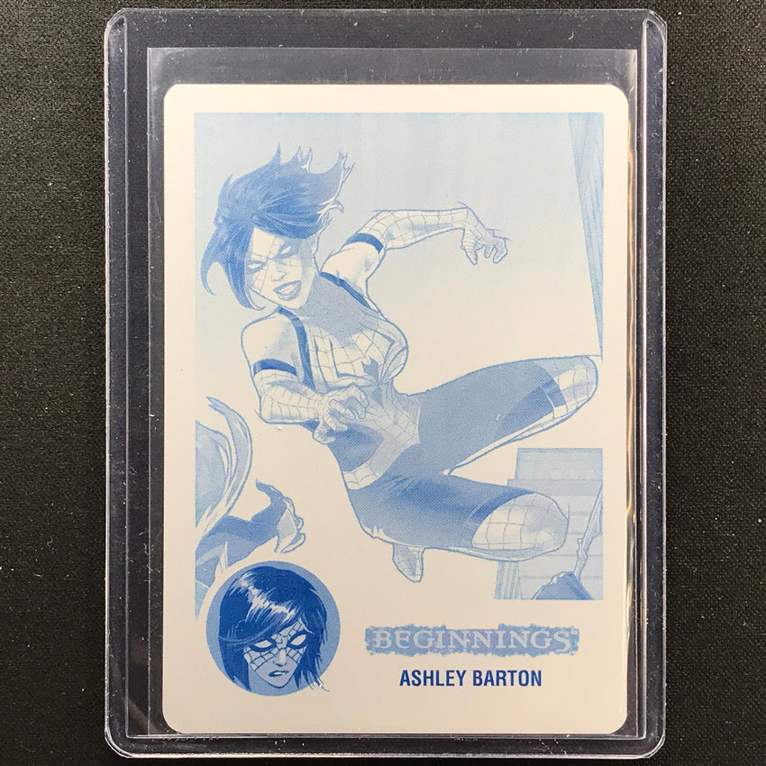 2022 Marvel Beginnings Vol. 2 Series 1 Ashley Barton Printing Plate Cyan 1/1