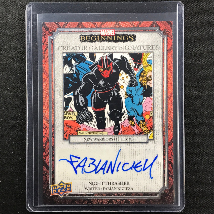 2022 Marvel Beginnings Vol. 2 Series 1 Nightthrasher - Fabian Nicieza Auto No Fn