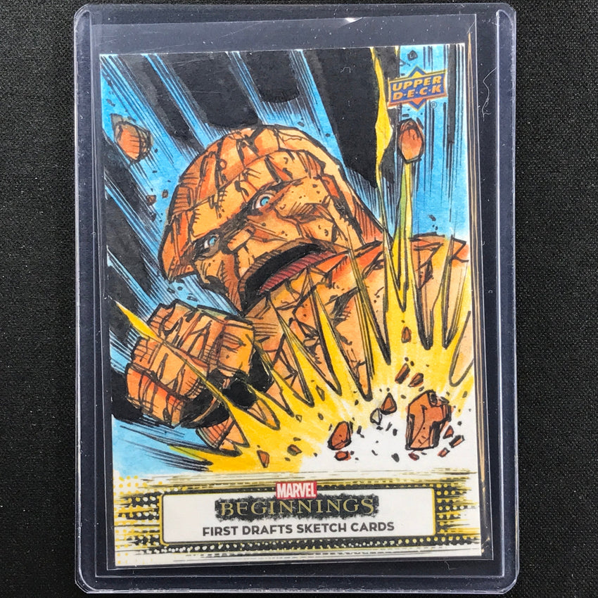 2022 Marvel Beginnings Vol. 2 Series 1 The Thing Sketch Card 1/1 Edde Wagner