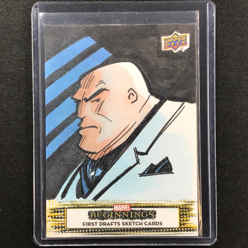 2022 Marvel Beginnings Vol. 2 Series 1 Kingpin Draft Sketch Card 1/1 Tim Shinn