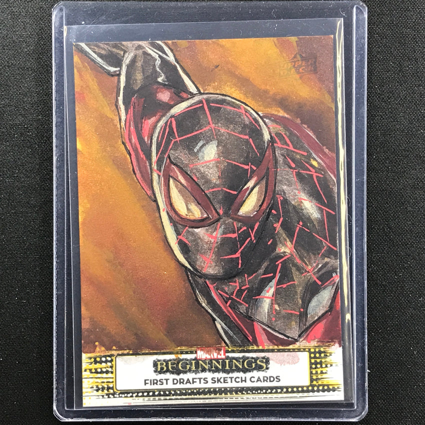 2022 Marvel Beginnings Vol. 2 Series 1 Miles Morales Sketch 1/1 Kursat Cetiner