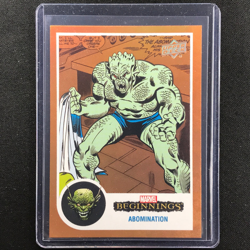 2022 Marvel Beginnings Vol. 2 Series 1 Abomination Flipped Fx Orange 29/39