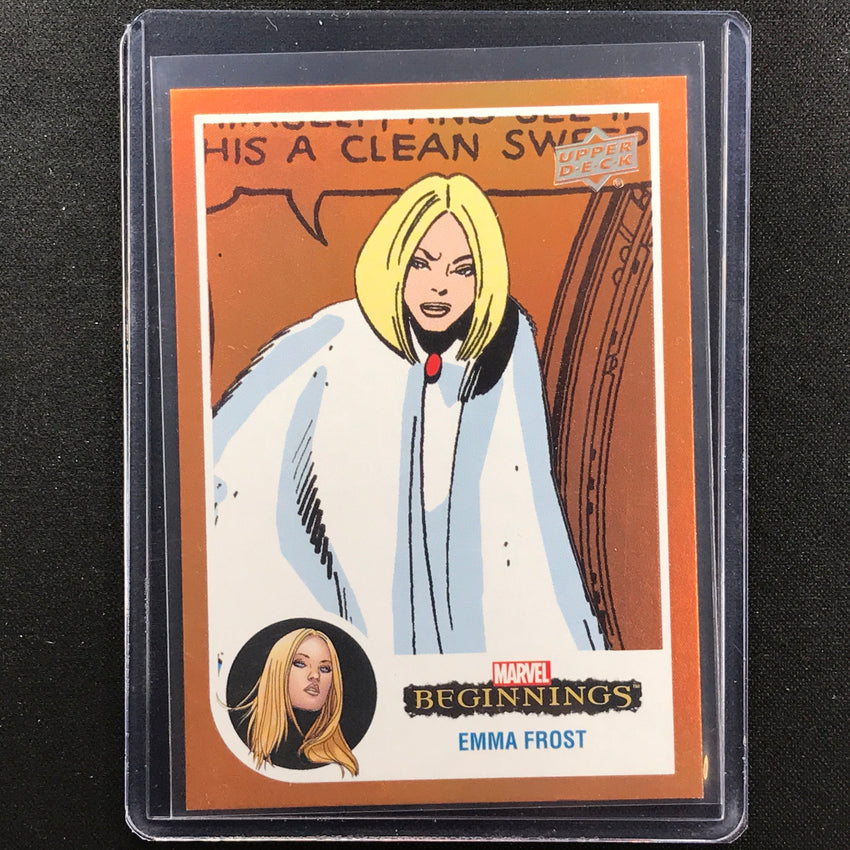2022 Marvel Beginnings Vol. 2 Series 1 Emma Frost Flipped Fx Orange 9/39