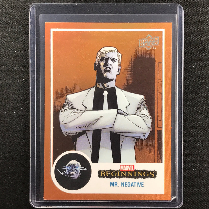 2022 Marvel Beginnings Vol. 2 Series 1 Mr. Negative Flipped Fx Orange 39/39
