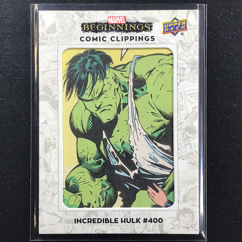2022 Marvel Beginnings Vol. 2 Series 1 Incredible Hulk No 400 Comic Clipping 4/65