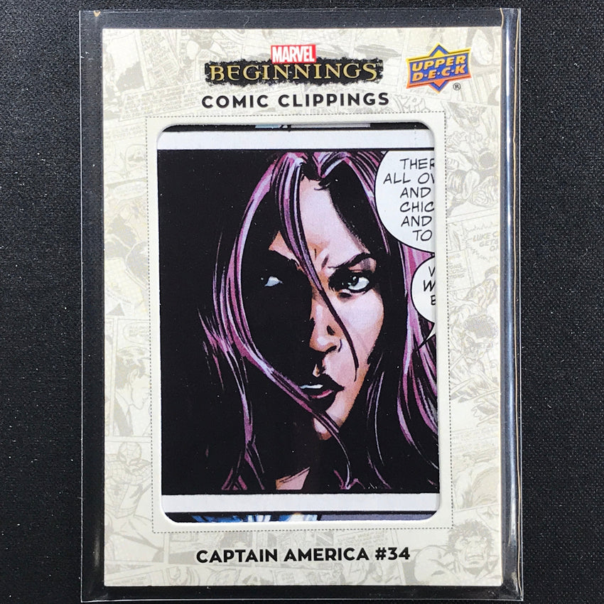2022 Marvel Beginnings Vol. 2 Series 1 Captain America No 34 Comic Clipping 48/50