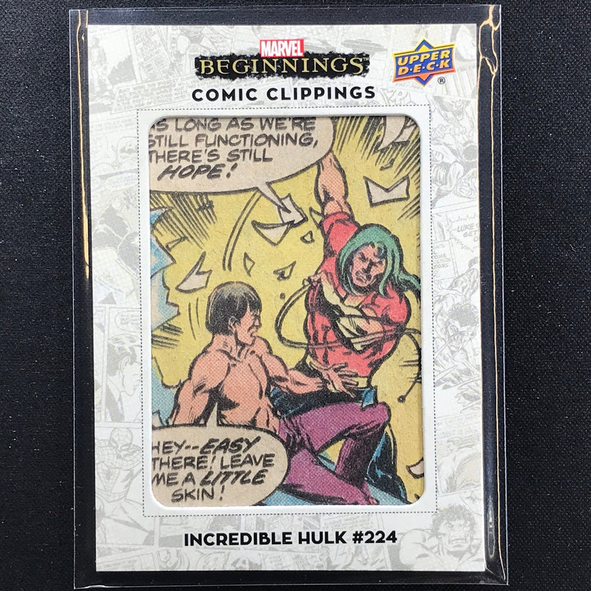 2022 Marvel Beginnings Vol. 2 Series 1 Incredible Hulk 224 Comic Clipping 19/50