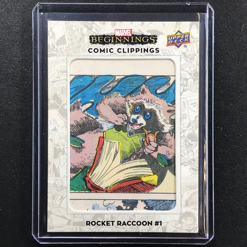 2022 Marvel Beginnings Vol. 2 Series 1 Rocket Racoon No 1 Comic Clippings 33/35