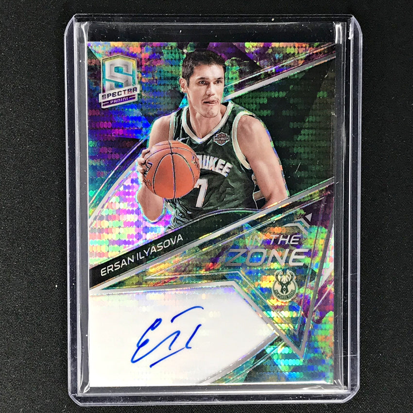 2019-20 Spectra ERSAN ILYASOVA In The Zone Celestial Auto 3/75-Cherry Collectables