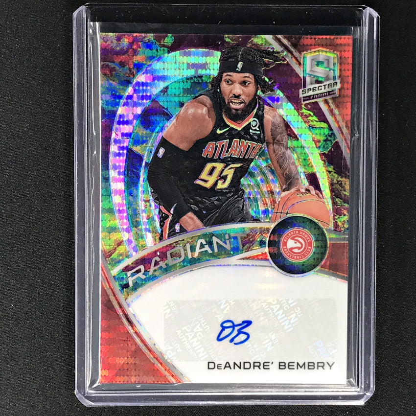 2019-20 Spectra DEANDRE' BEMBRY Radiant Celestial Auto 28/75-Cherry Collectables