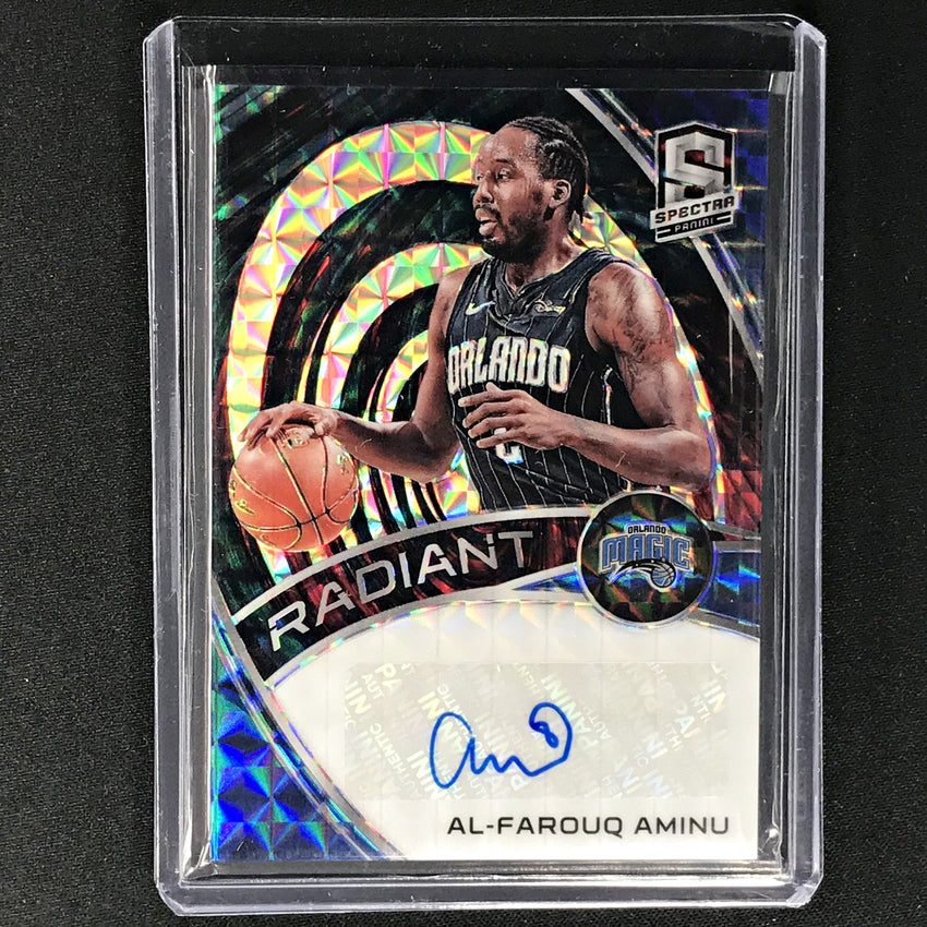 2019-20 Spectra AL FAROUQ AMINU Radiant Interstellar Auto 29/49-Cherry Collectables