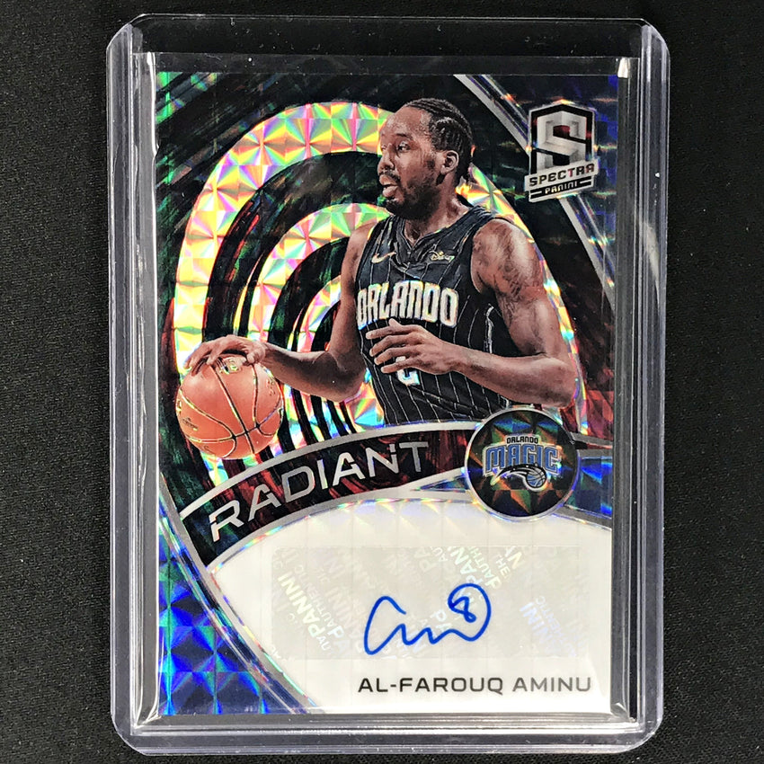 2019-20 Spectra AL FAROUQ AMINU Radiant Interstellar Auto 28/49-Cherry Collectables