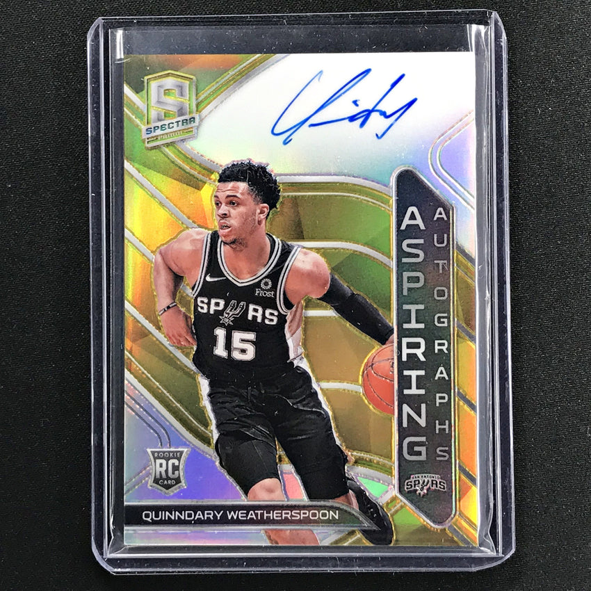 2019-20 Spectra QUINNDARY WEATHERSPOON Aspiring Gold Auto 6/10-Cherry Collectables