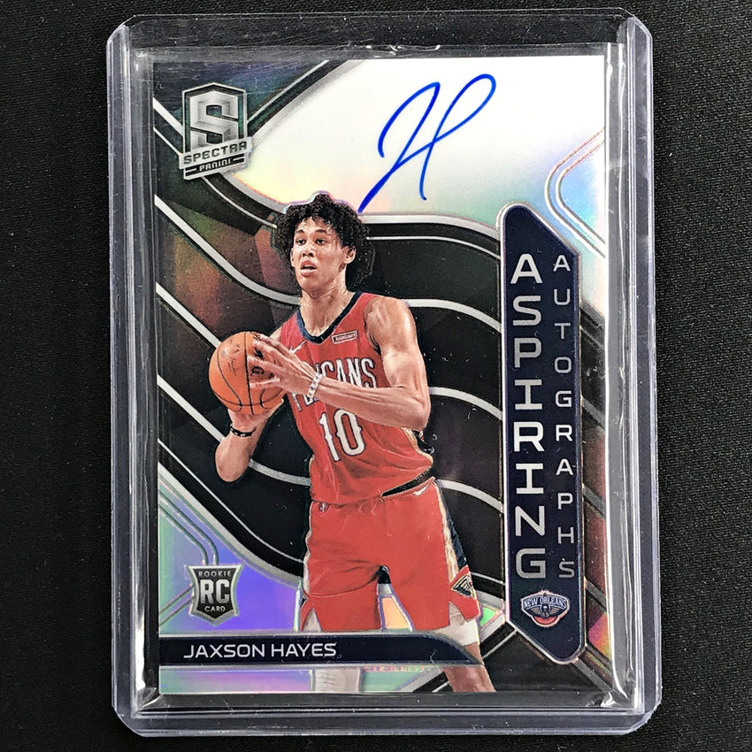 2019-20 Spectra JAXSON HAYES Aspiring Rookie Silver Auto 18/49-Cherry Collectables
