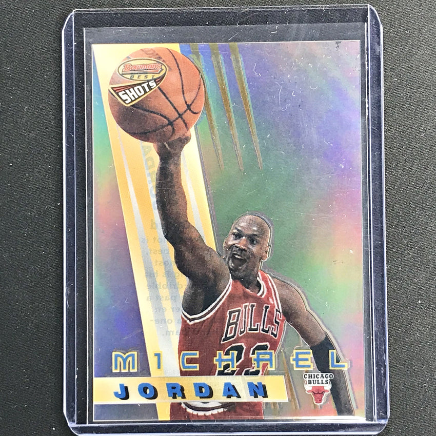 1996-97 Bowmans MICHAEL JORDAN Best Shots Acetate #BS6-Cherry Collectables