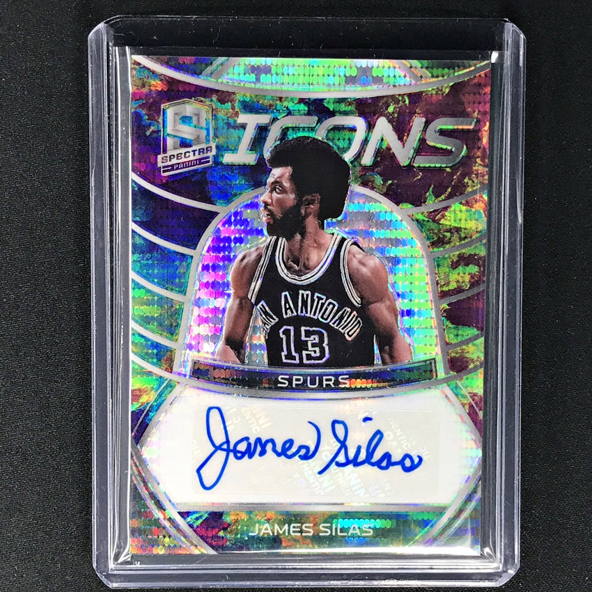 2019-20 Spectra JAMES SILAS Icons Celestial Auto 51/75-Cherry Collectables