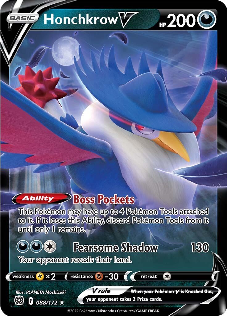 Honchkrow V - 88/172 - Ultra Rare