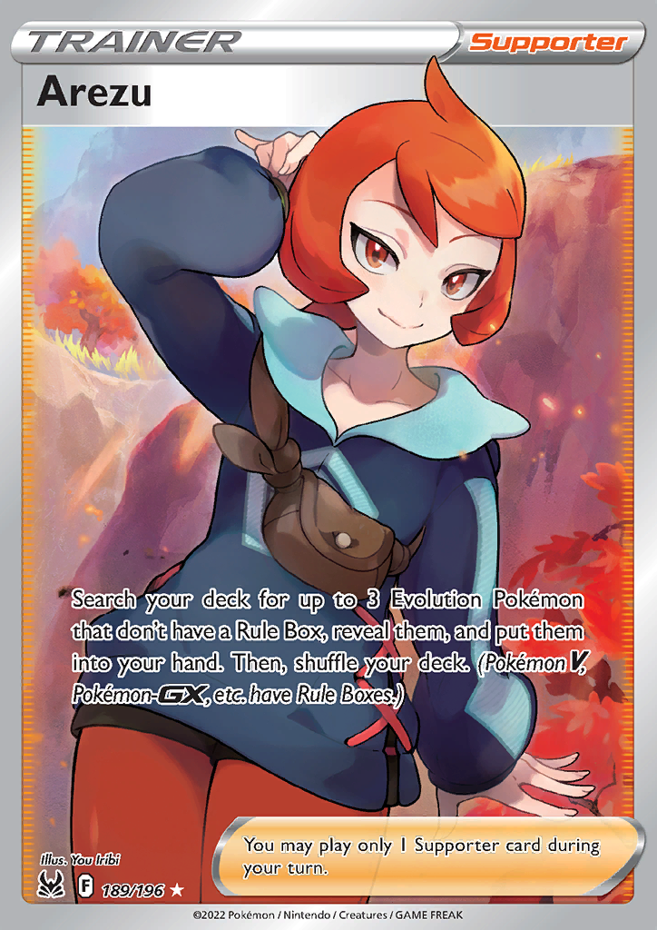 Arezu - 189/196 - Full Art Ultra Rare Lost Origin