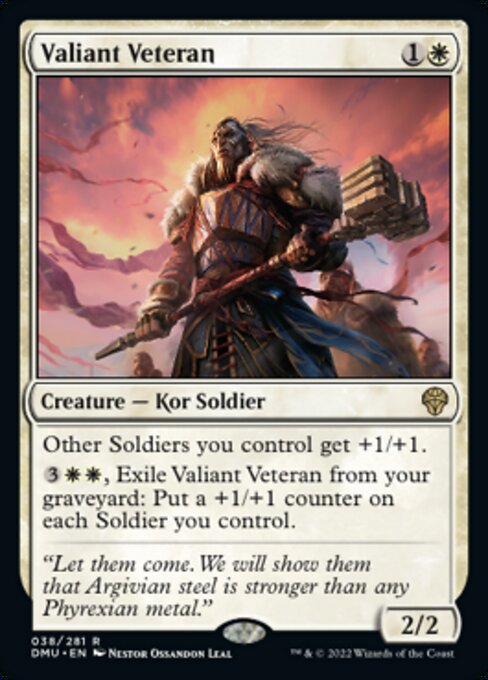 Valiant Veteran - 38 /281 - Rare - FOIL 