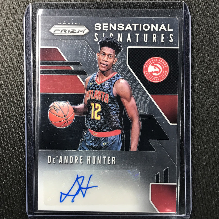 2019-20 Prizm DE'ANDRE HUNTER Sensational Signatures Auto #4-Cherry Collectables