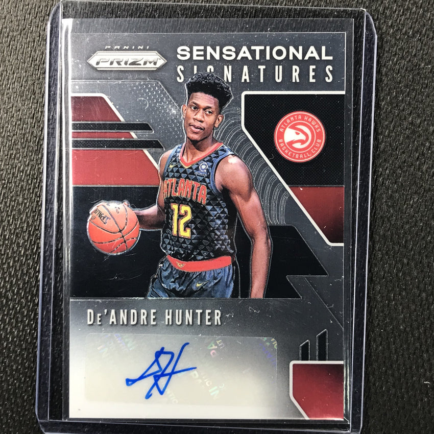 2019-20 Prizm DE'ANDRE HUNTER Sensational Signatures Auto #5-Cherry Collectables