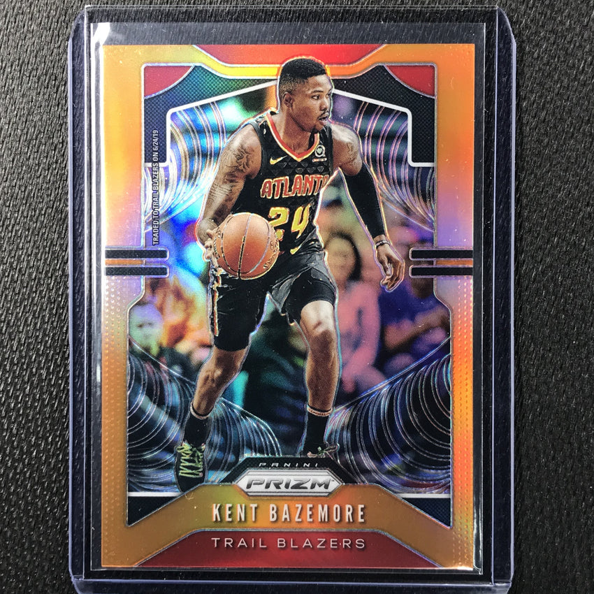 2019-20 Prizm KENT BAZEMORE Orange Prizm 5/49-Cherry Collectables