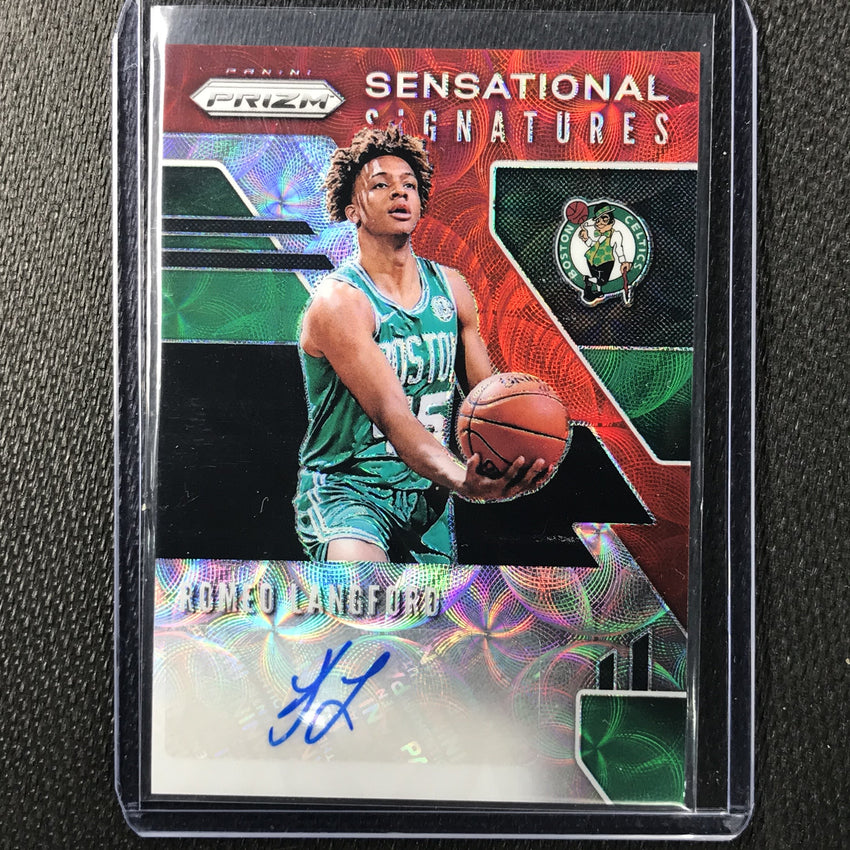 2019-20 Prizm Choice ROMEO LANGFORD Sensational Signatures Red #5-Cherry Collectables