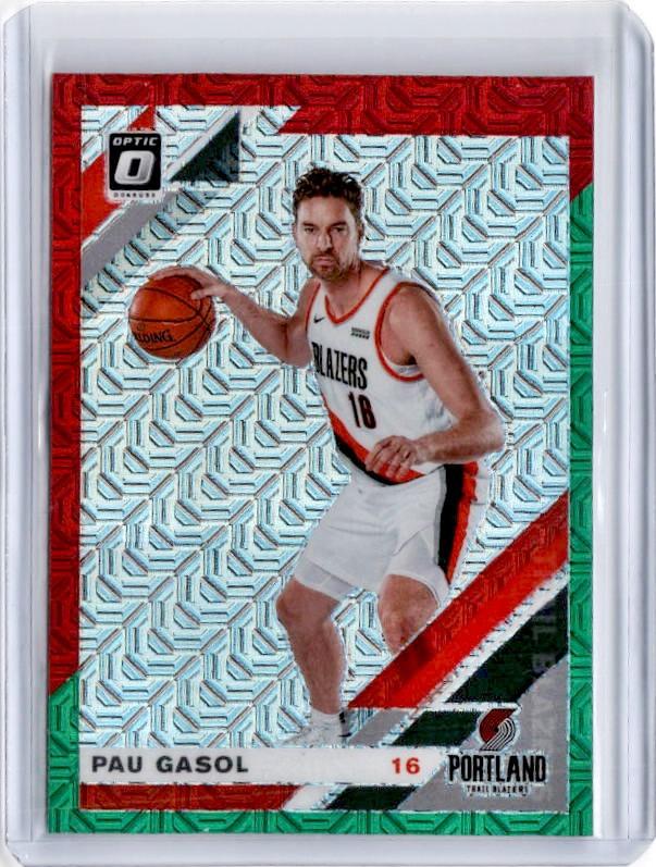 2019-20 Optic PAU GASOL Choice Red Green Prizm #37-Cherry Collectables