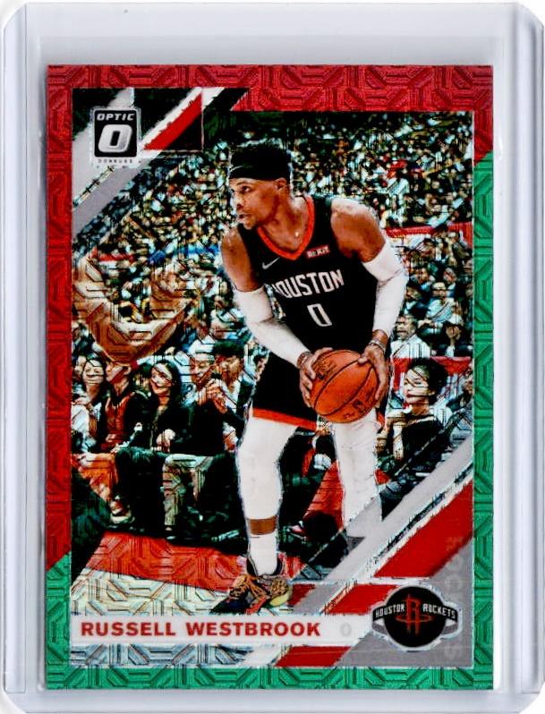 2019-20 Optic RUSSELL WESTBROOK Choice Red Green Prizm #58-Cherry Collectables