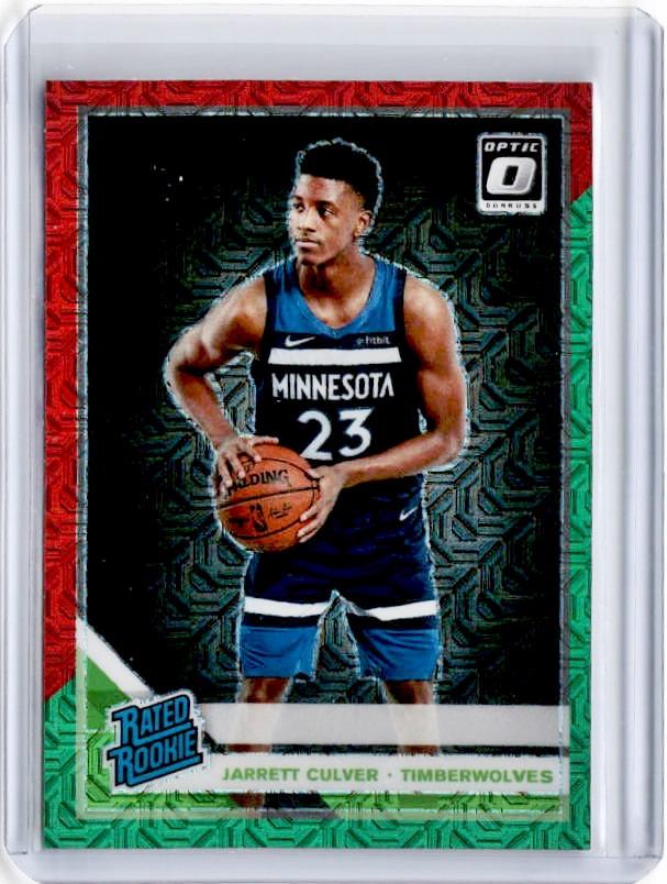 2019-20 Optic JARRETT CULVER Rated Rookie Choice Red Green Prizm #160-Cherry Collectables