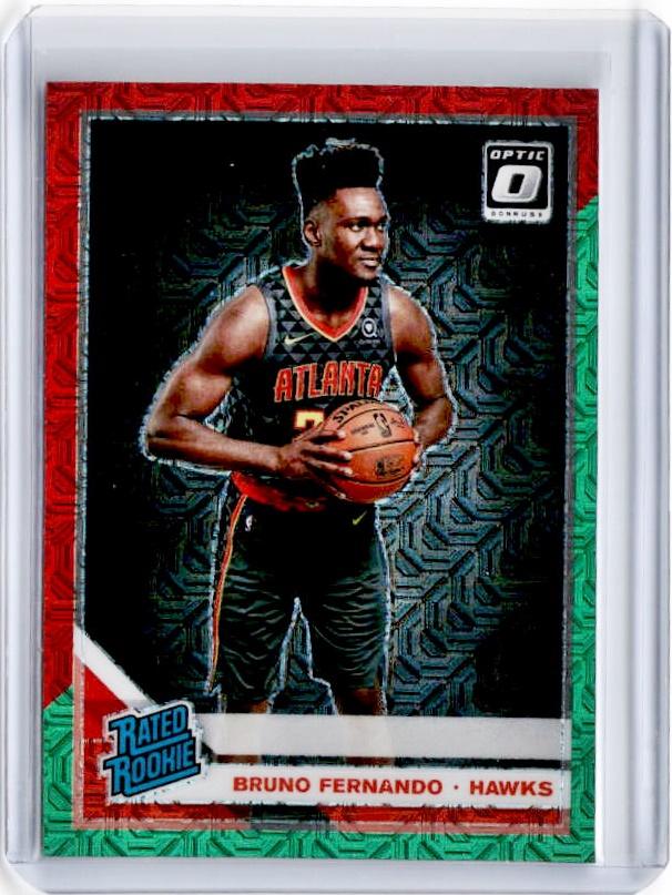 2019-20 Optic BRUNO FERNANDO Rated Rookie Choice Red Green Prizm #177-Cherry Collectables