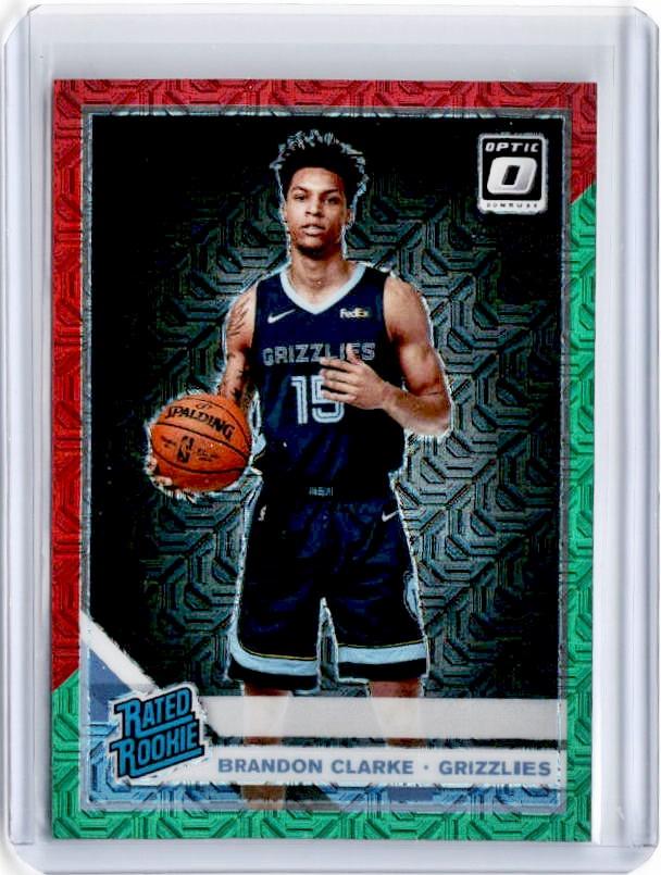 2019-20 Optic BRANDON CLAKRE Rated Rookie Choice Red Green Prizm #194-Cherry Collectables