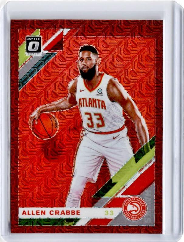 2019-20 Optic ALLEN CRABBE Choice Red Prizm /88 #12-Cherry Collectables