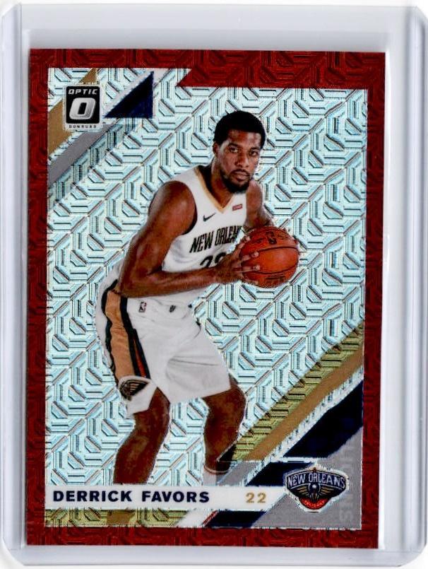 2019-20 Optic DERRICK FAVORS Choice Red Prizm /88 #33-Cherry Collectables