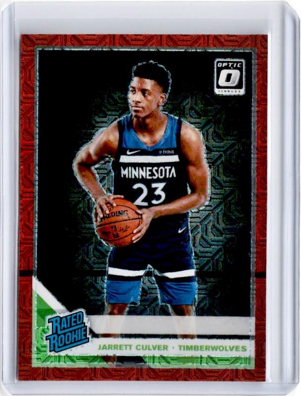 2019-20 Optic JARRETT CULVER Rated Rookie Choice Red Prizm /88 #160-Cherry Collectables