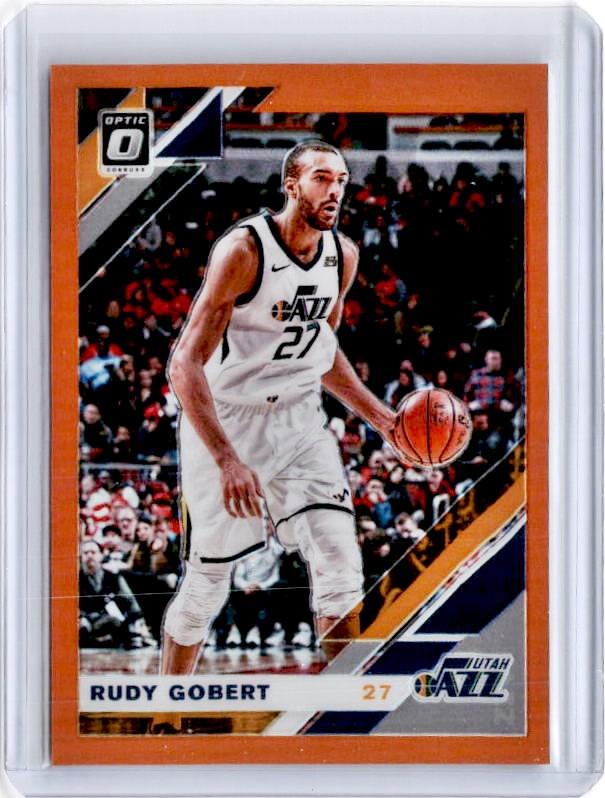 2019-20 Optic RUDY GOBERT Orange Prizm 101/199-Cherry Collectables