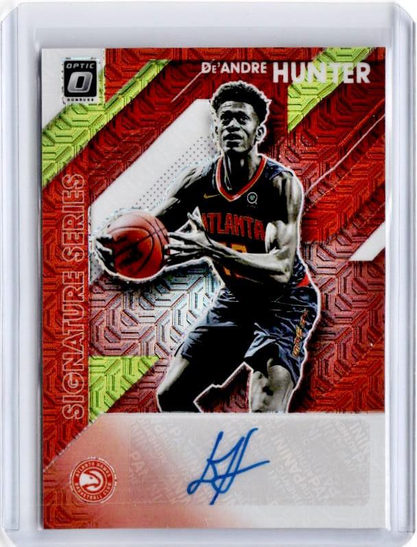 2019-20 Optic DE'ANDRE HUNTER Choice Signature Series Rookie Auto #DHT-Cherry Collectables